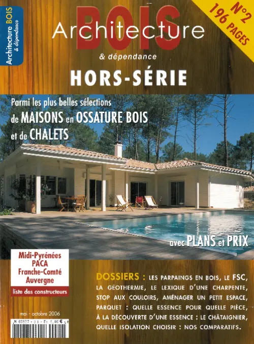 Une maison en ossature bois d&rsquo;architecture biotique